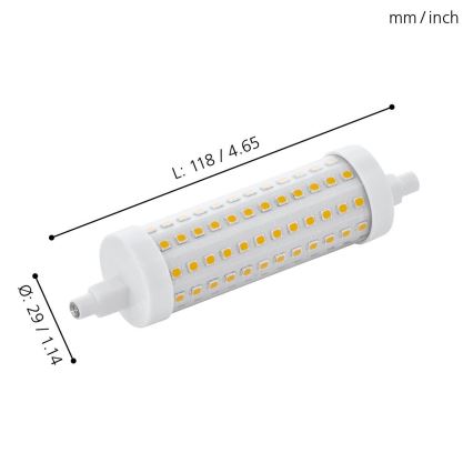 Bombilla LED regulable R7S/12W/230V 2700K 118 mm - Eglo 11833