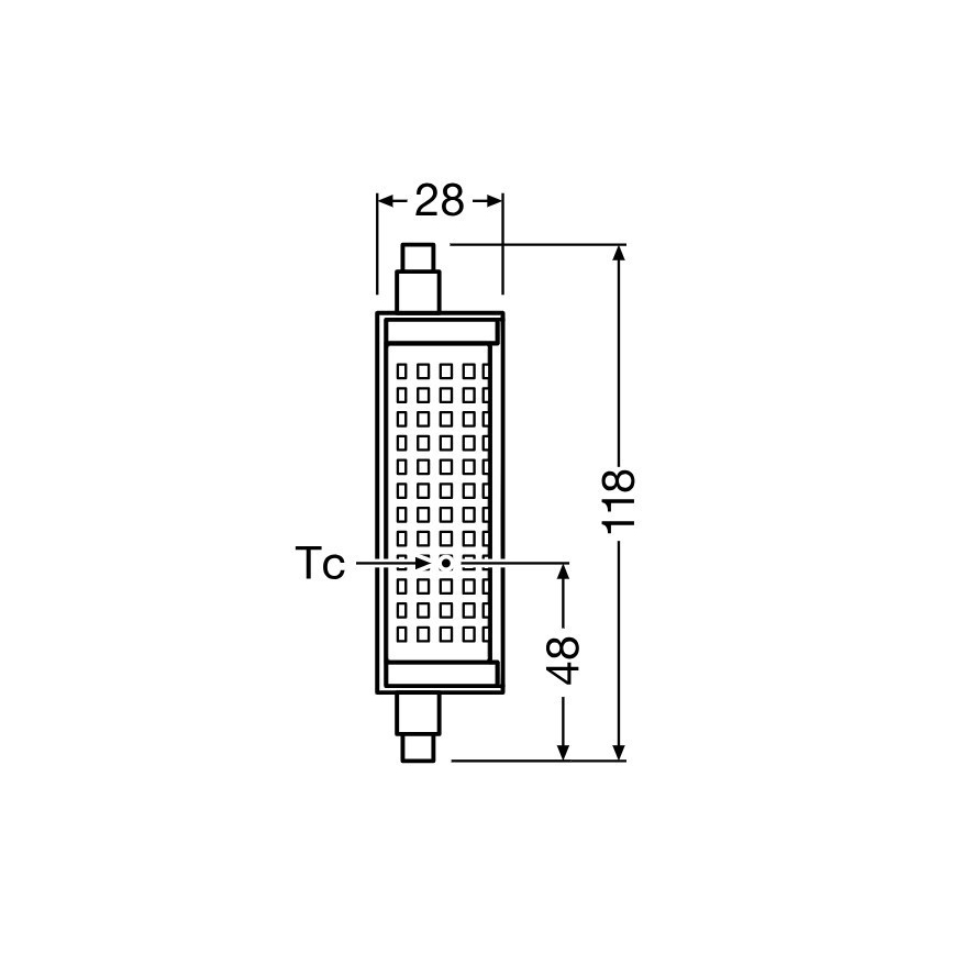Bombilla LED regulable R7s/18,2W/230V 2700K 118 mm - Osram