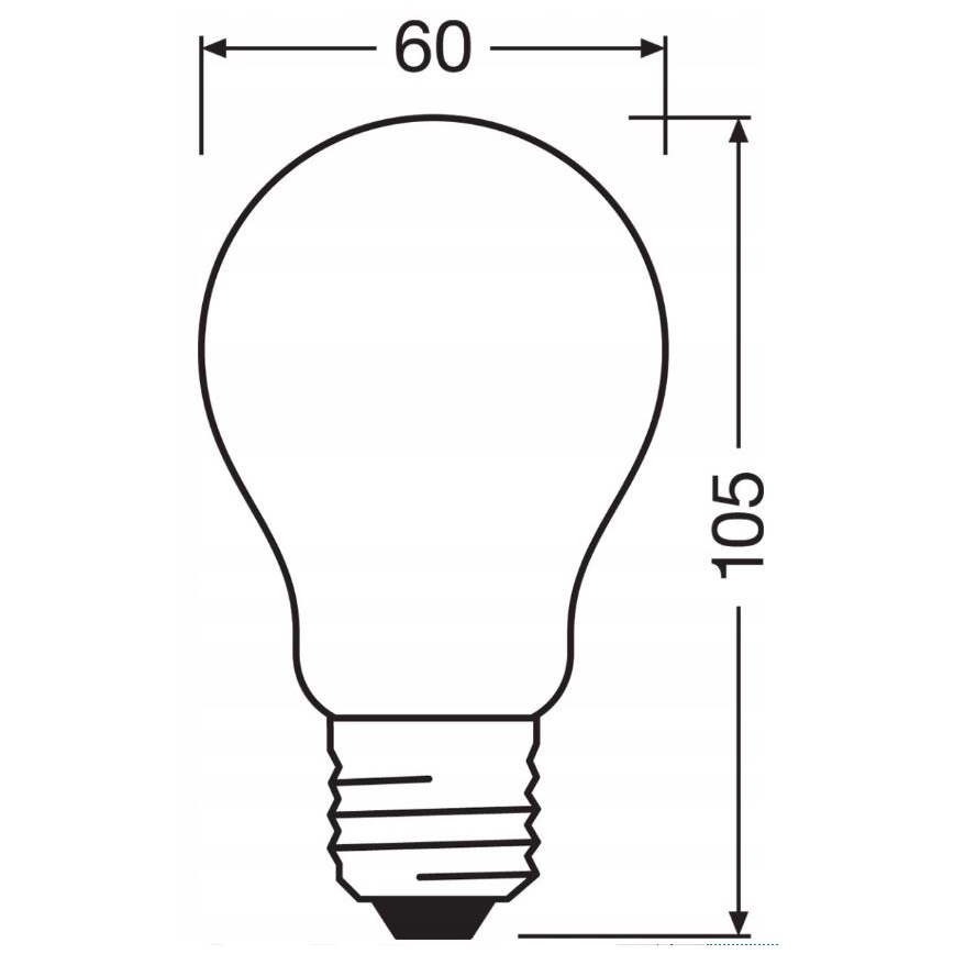 Bombilla LED regulable RETROFIT A60 E27/11W/230V 4000K - Osram