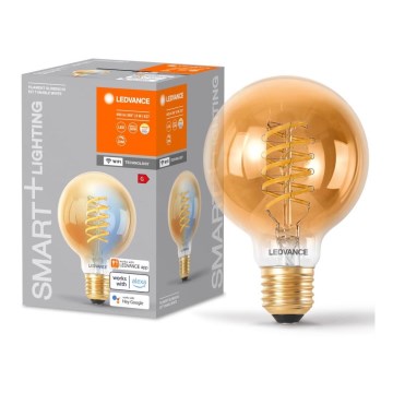 Bombilla LED regulable SMART+ FILAMENT GLOBE G80 E27/8W/230V 2200-5000K Wi-Fi - Ledvance