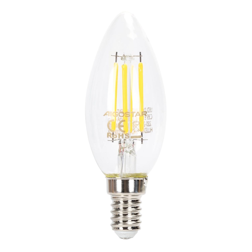 Bombilla LED regulable VINTAGE C35 E14/4W/230V 6500K - Aigostar