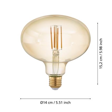 Bombilla LED regulable VINTAGE E27/4W/230V 2200K - Eglo 12596