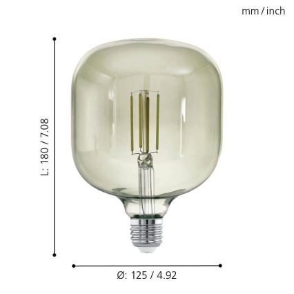Bombilla LED regulable VINTAGE E27/4W/230V 3000K  - Eglo 12597
