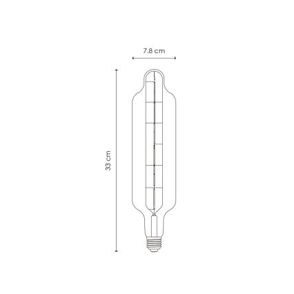 Bombilla LED regulable VINTAGE EDISON E27/5W/230V 1800K