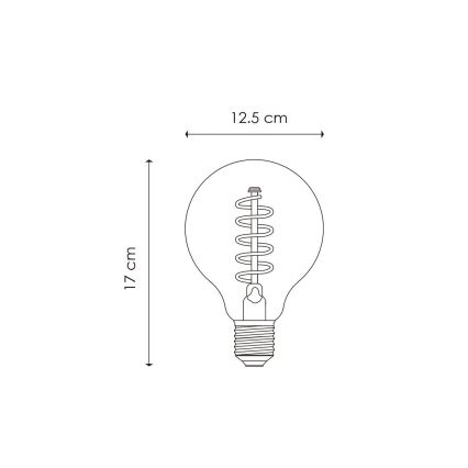 Bombilla LED regulable VINTAGE EDISON G125 E27/4W/230V 2200K