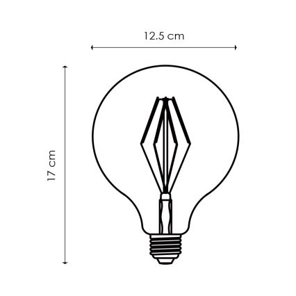 Bombilla LED regulable VINTAGE EDISON G125 E27/4W/230V 2700K