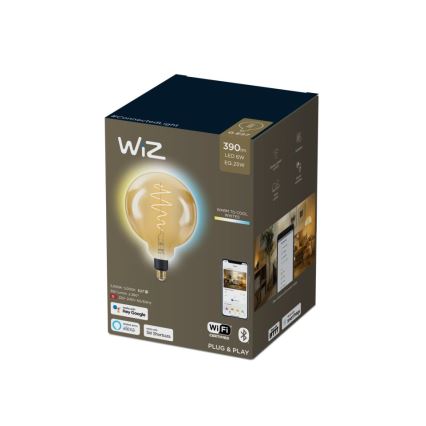 Bombilla LED regulable VINTAGE FILAMENT G200 E27/6W/230V 2000-5000K CRI 90 Wi-Fi - WiZ