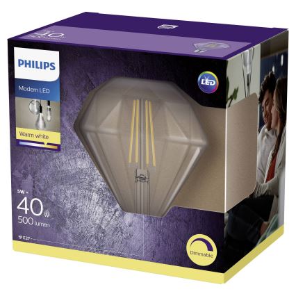 Bombilla LED regulable VINTAGE Philips E27/5W/230V 2700K