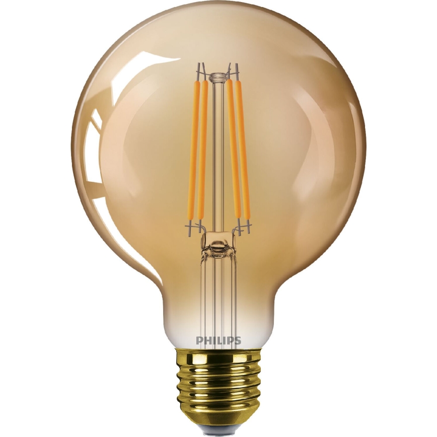 Bombilla LED regulable VINTAGE Philips G95 E27/7W/230V 1800K