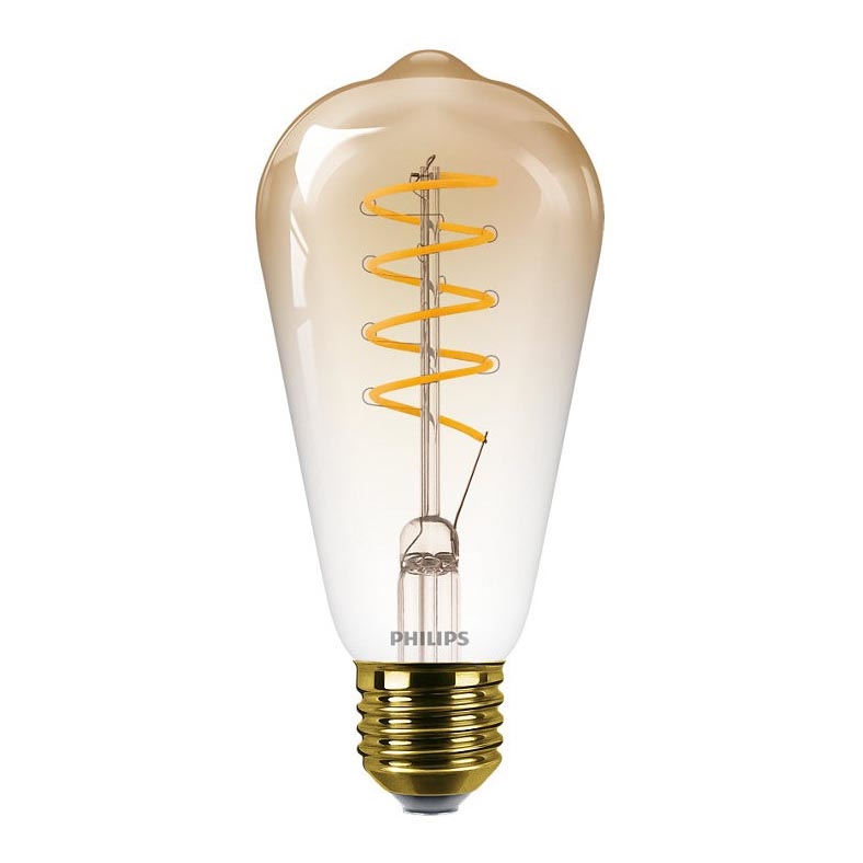 Bombilla LED regulable VINTAGE Philips ST64 E27/4,5W/230V 1800K