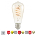 Bombilla LED regulable VINTAGE ST64 E27/4W/230V 2200K - STEPDIMMING - Eglo 12522