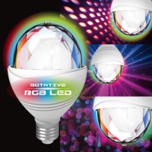 Bombilla LED RGB DISCO A60 E27/3,2W/230V