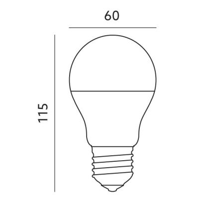 Bombilla LED RGB inteligente regulable E27/9,5W/230V 2700-6500K Wi-Fi Tuya