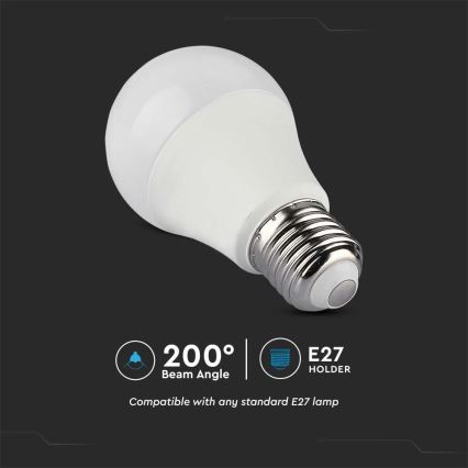 Bombilla LED RGB regulable A60 E27/8,5W/230V 4000K + control remoto