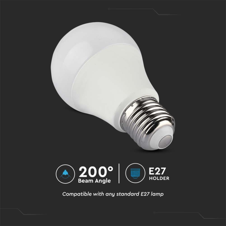 Bombilla LED RGB regulable A60 E27/8,5W/230V 4000K + control remoto