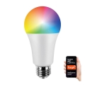 Bombilla LED RGB regulable A70 E27/11W/230V 2700-6500K Wi-Fi Tuya