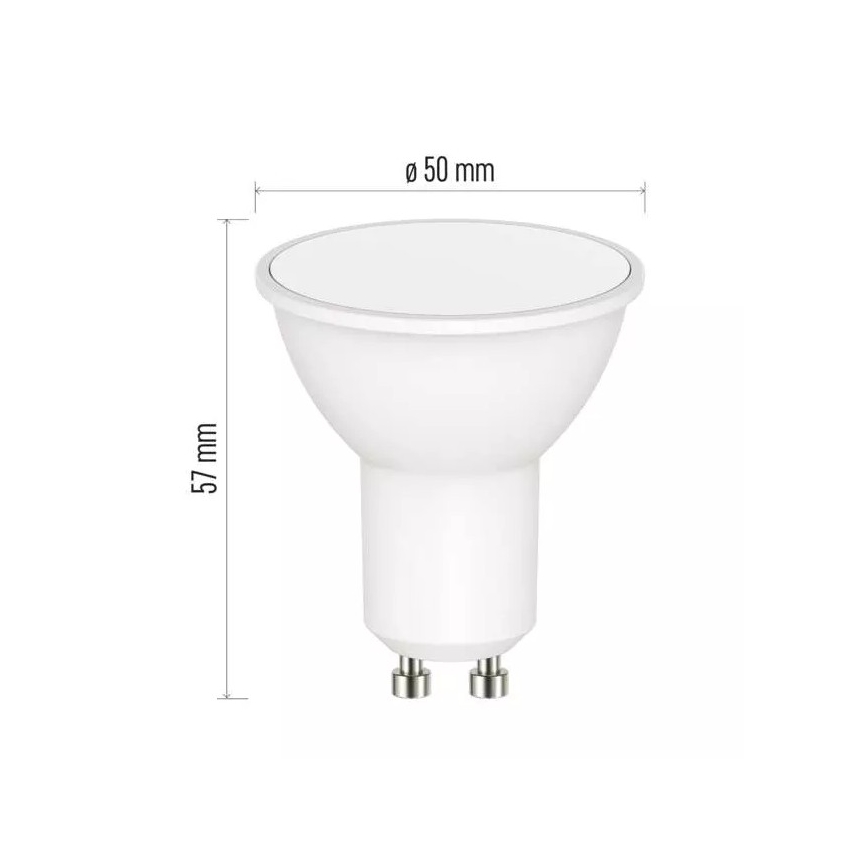 Bombilla LED RGB regulable GoSmart MR16 GU10/4,8W/230V 2700-6500K Tuya