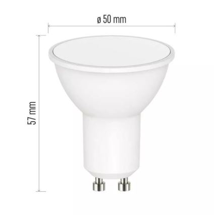 Bombilla LED RGB regulable GoSmart MR16 GU10/4,8W/230V 2700-6500K Wi-Fi Tuya