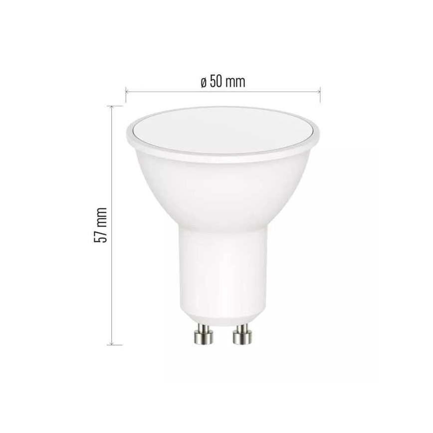 Bombilla LED RGB regulable GoSmart MR16 GU10/4,8W/230V 2700-6500K Wi-Fi Tuya
