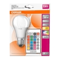 Bombilla LED RGB Regulable STAR + A60 E27/9W/230V 2700K - Osram