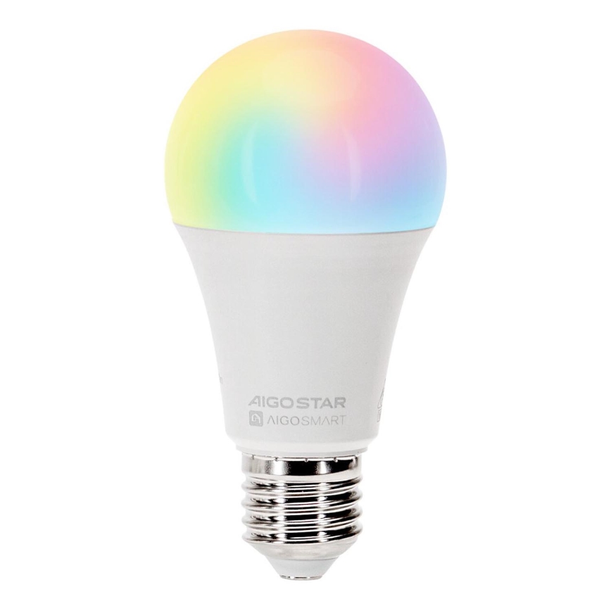 Bombilla LED RGBW regulable A60 E27/12W/230V 2700-6500K Wi-Fi - Aigostar