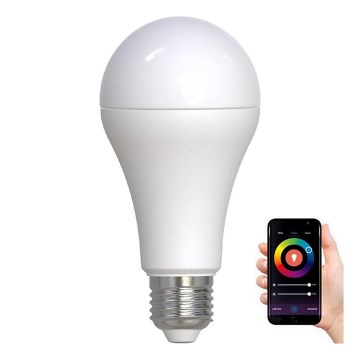 Bombilla LED RGBW regulable A60 E27/15W/230V 2700-6500K Wi-Fi Tuya