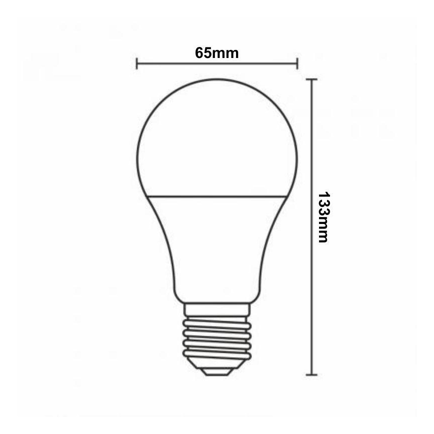 Bombilla LED RGBW regulable A60 E27/15W/230V 2700-6500K Wi-Fi Tuya