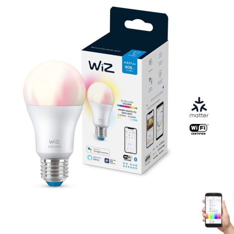 Bombilla Inteligente LED E27 9W 806 lm A60 WiFi RGBW Regulable