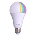 Bombilla LED RGBW regulable A70 E27/14W/230V 2700-6500K Wi-Fi Tuya
