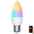 Bombilla LED RGBW regulable C37 E27/6,5W/230V 2700-6500K Wi-Fi - Aigostar