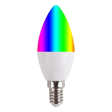 Bombilla LED RGBW regulable E14/5,5W/230V 3000-6500K Wi-Fi