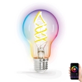 Bombilla LED RGBW regulable FILAMENT A60 E27/4,9W/230V 2700K Wi-Fi - Aigostar