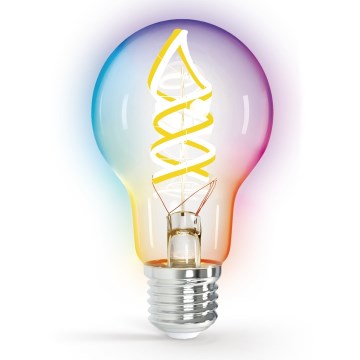 Bombilla LED RGBW regulable FILAMENT MESH Inteligente A60 E27/4,9W/230V 2700K - Aigostar