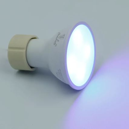 Bombilla LED RGBW regulable GU10/4,5W/230V 2700-6500K Wi-Fi Tuya