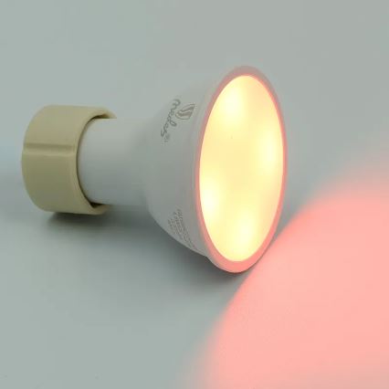Bombilla LED RGBW regulable GU10/4,5W/230V 2700-6500K Wi-Fi Tuya