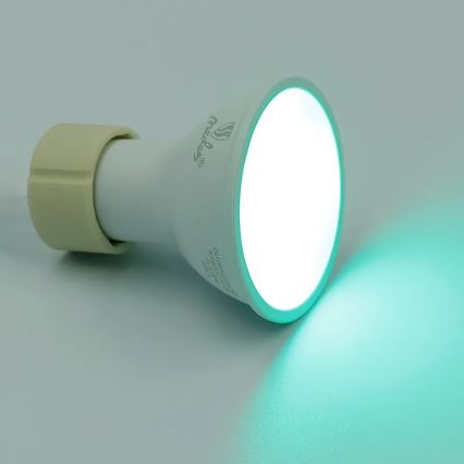 Bombilla LED RGBW regulable GU10/4,5W/230V 2700-6500K Wi-Fi Tuya