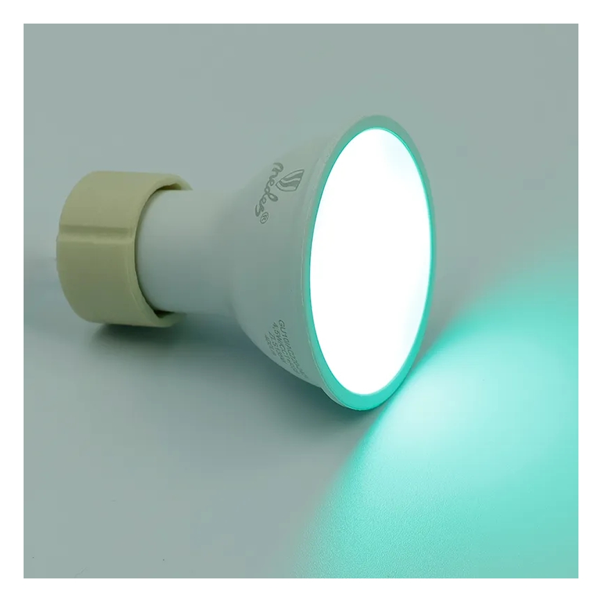 Bombilla LED RGBW regulable GU10/4,5W/230V 2700-6500K Wi-Fi Tuya