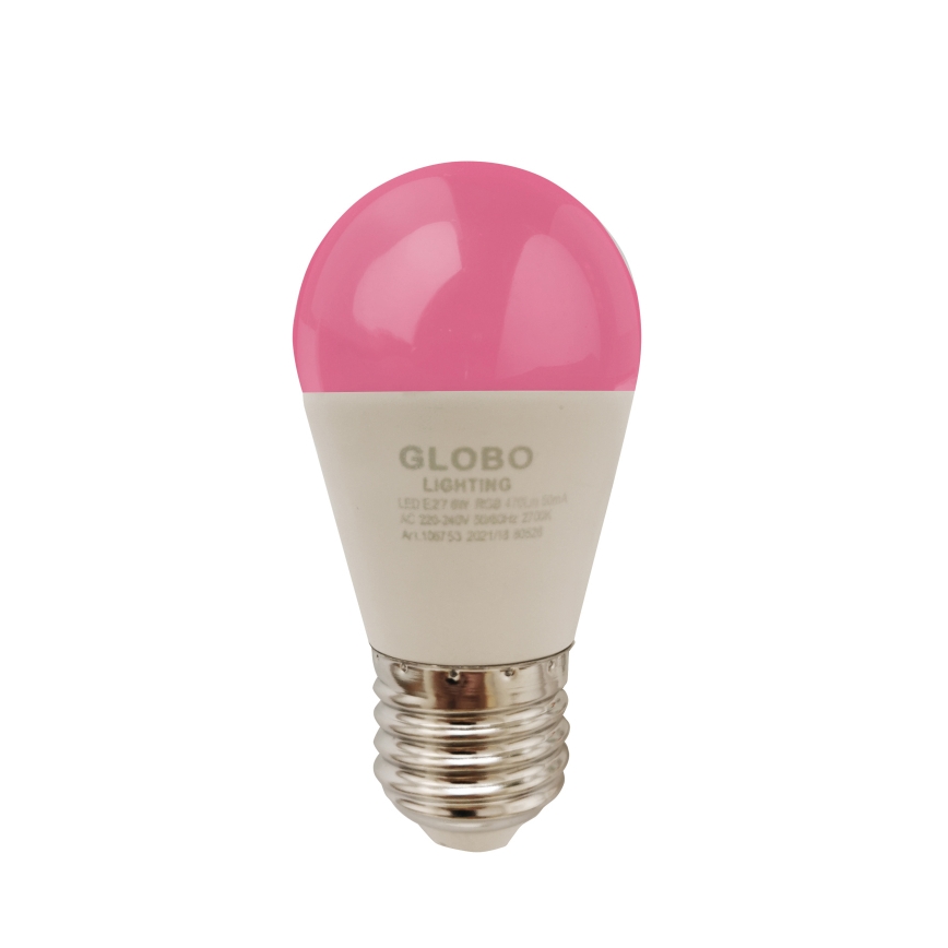 Bombilla LED RGBW regulable E27/6W/230V 3000K + control remoto - Globo