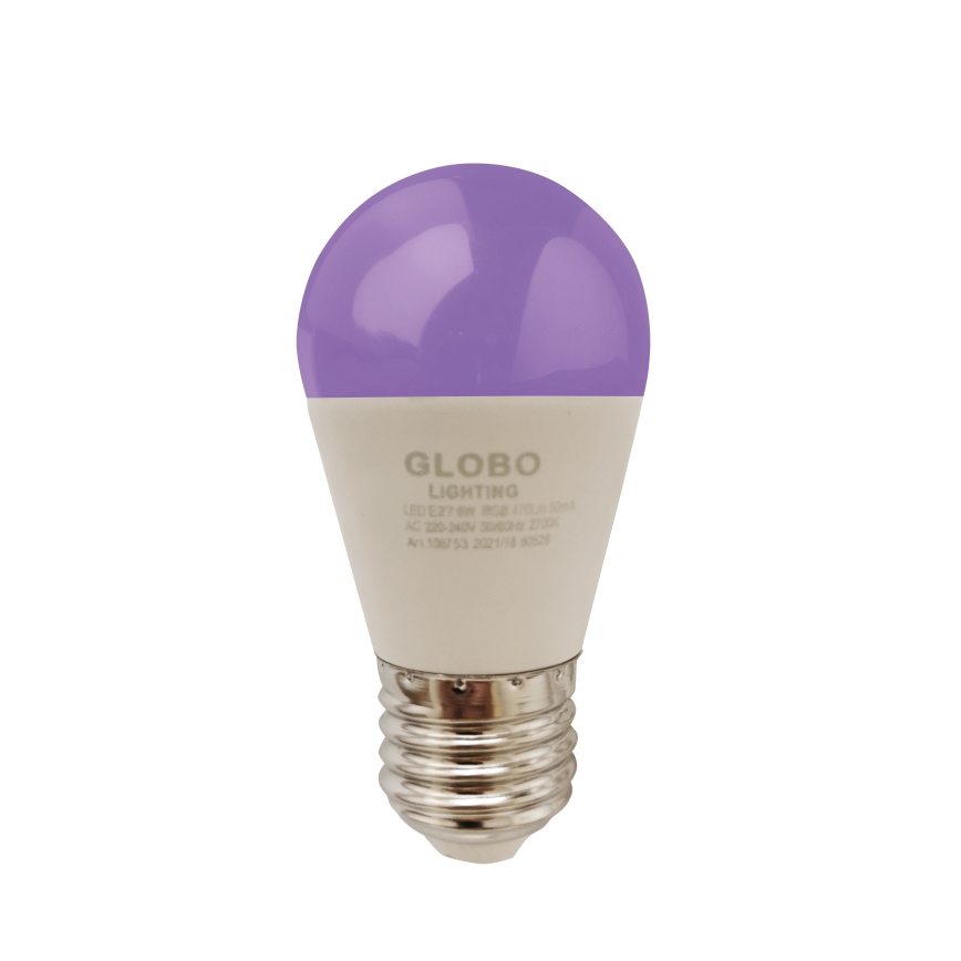 Bombilla LED RGBW regulable E27/6W/230V 3000K + control remoto - Globo