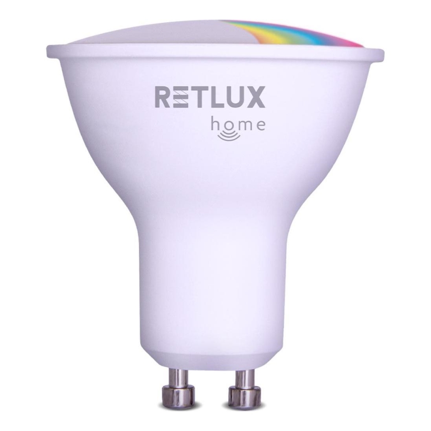 Bombilla LED RGBW regulable MR16 GU10/4,5W/230V 2700-6500K Wi-Fi Tuya