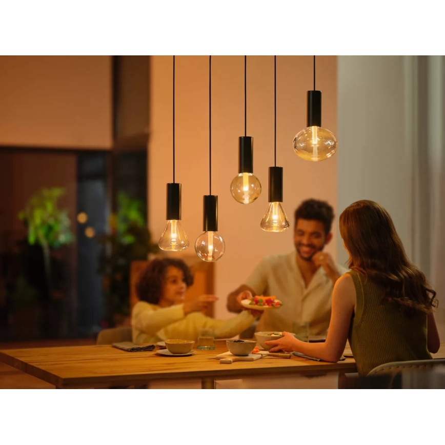 Bombilla LED RGBW regulable Philips Hue White And Color Ambiance G125 E27/6,8W/230V 2000-6500K