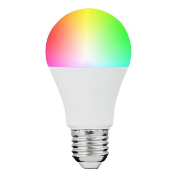 Bombilla LED RGBW regulable SMART A60 E27/8,5W/230V 4000K + control remoto