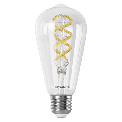 Bombilla LED RGBW regulable SMART+ FILAMENT EDISON ST64 E27/4,8W/230V 2700-6500K Wi-Fi - Ledvance