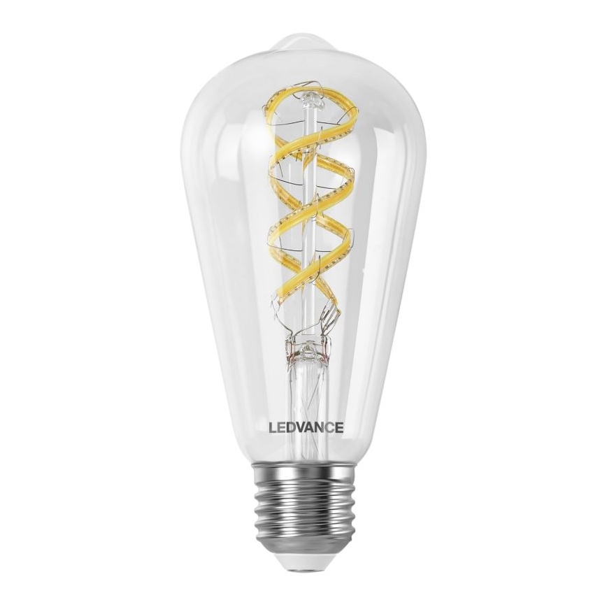 Bombilla LED RGBW regulable SMART+ FILAMENT EDISON ST64 E27/4,8W/230V 2700-6500K Wi-Fi - Ledvance