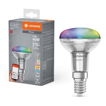 Bombilla LED RGBW regulable SMART+ R50 E14/3,3W/230V 2700-6500K Wi-Fi - Ledvance