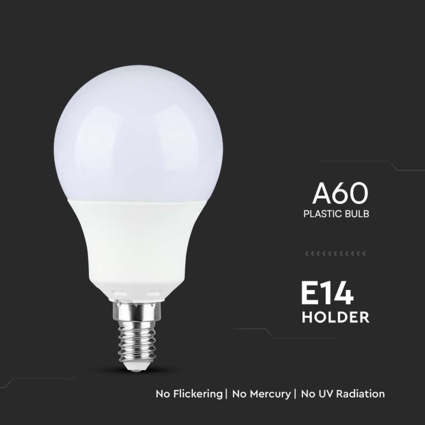 Bombilla LED SAMSUNG CHIP A60 E14/8,5W/230V 3000K
