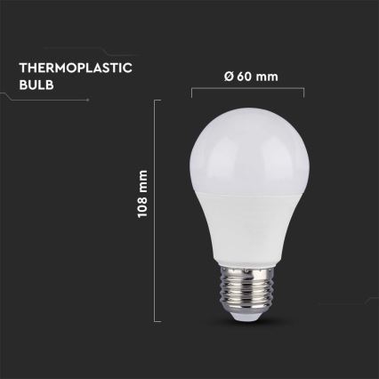 Bombilla LED SAMSUNG CHIP A60 E27/8,5W/230V 3000K