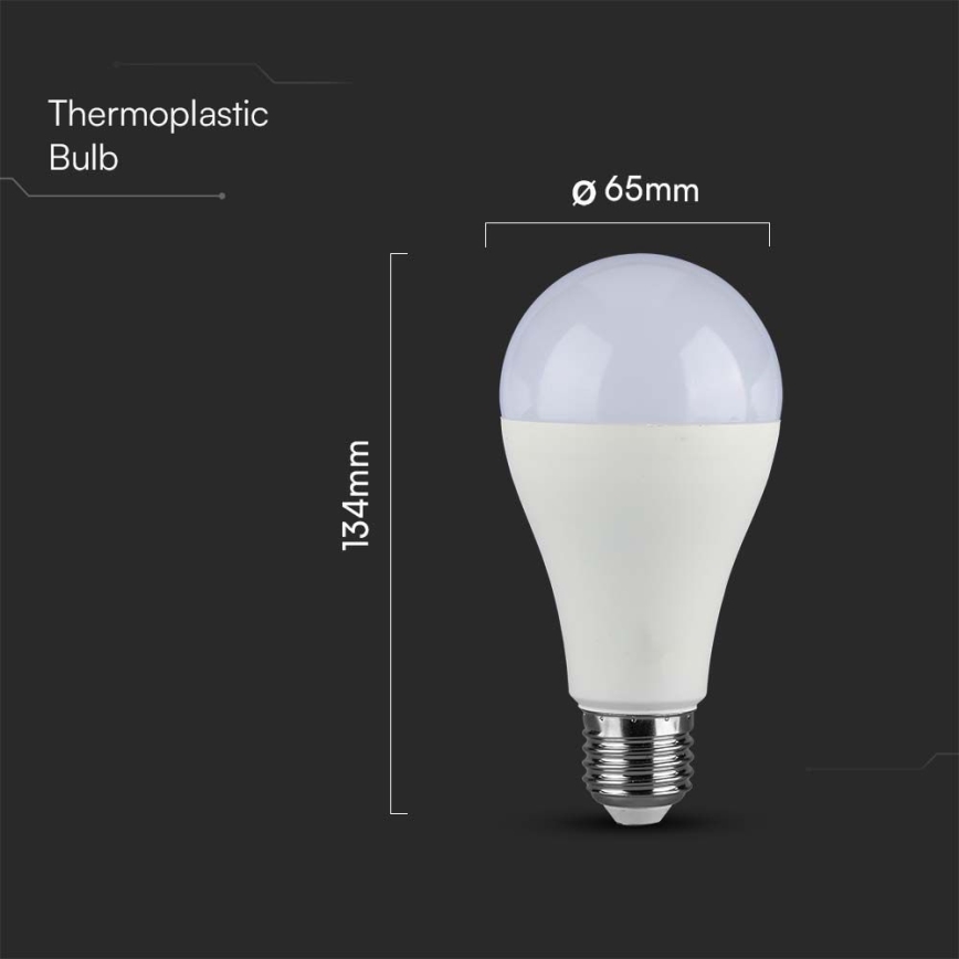 Bombilla LED SAMSUNG CHIP A65 E27/17W/230V 3000K