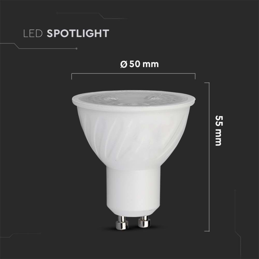Bombilla LED SAMSUNG CHIP GU10/6W/230V 4000K