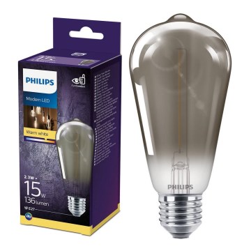 Bombilla LED SMOKY VINTAGE Philips ST64 E27/2,3W/230V 2700K